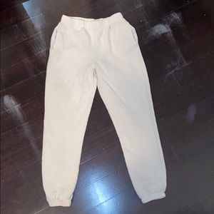 Cream Sweatpants
